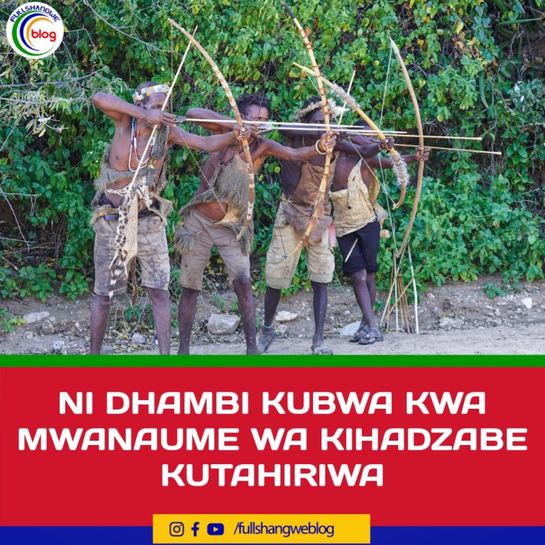 NI DHAMBI KUBWA KWA MWANAUME WA KIHADZABE KUTAHIRIWA