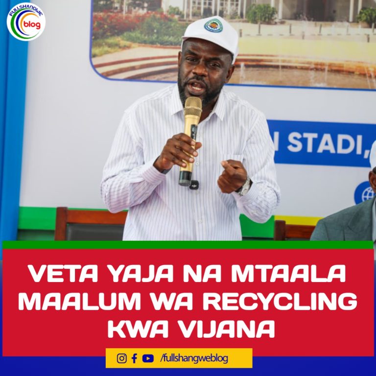VETA YAJA NA MTAALA MAALUM WA RECYCLING KWA VIJANA