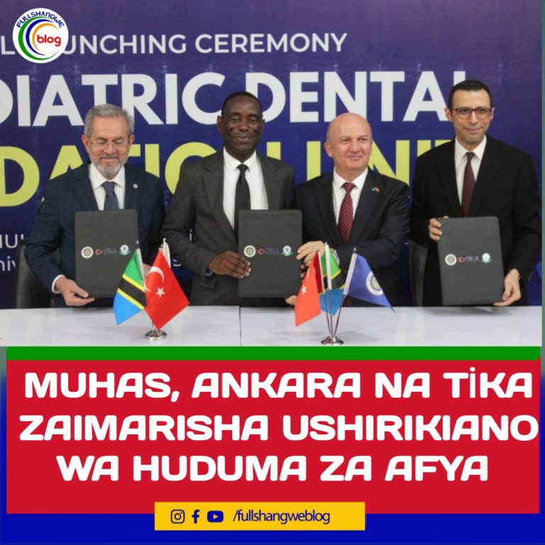 MUHAS, ANKARA NA TİKA ZAIMARISHA USHIRIKIANO WA HUDUMA ZA AFYA