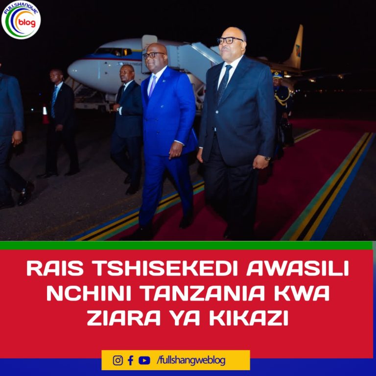 RAIS TSHISEKEDI AWASILI NCHINI TANZANIA KWA ZIARA YA KIKAZI