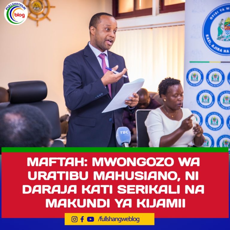 MAFTAH: MWONGOZO WA URATIBU MAHUSIANO, NI DARAJA KATI SERIKALI NA MAKUNDI YA KIJAMII