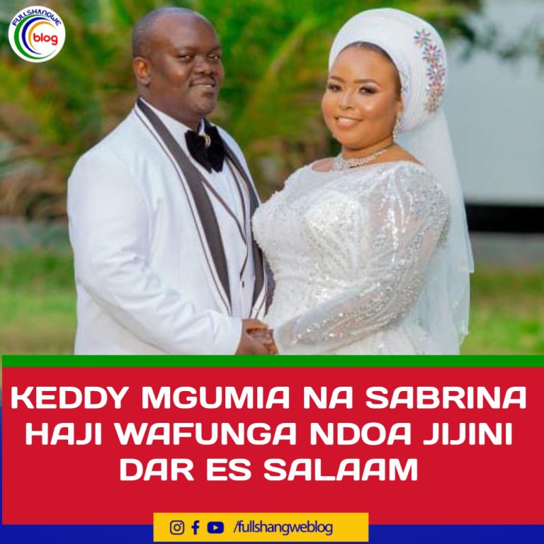 KEDDY MGUMIA NA SABRINA HAJI WAFUNGA NDOA JIJINI DAR ES SALAAM