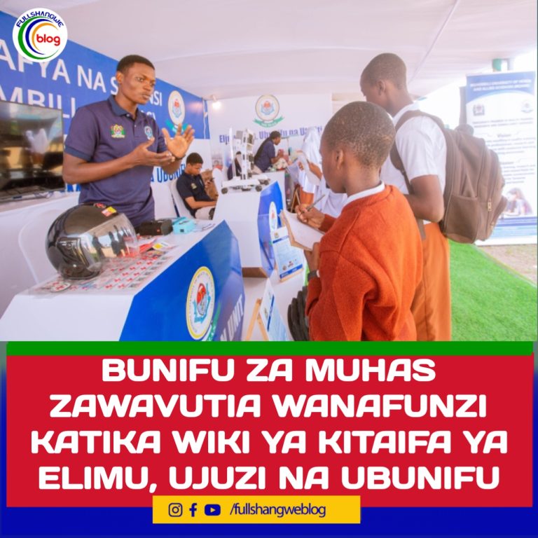 BUNIFU ZA MUHAS ZAWAVUTIA WANAFUNZI KATIKA WIKI YA KITAIFA YA ELIMU, UJUZI NA UBUNIFU