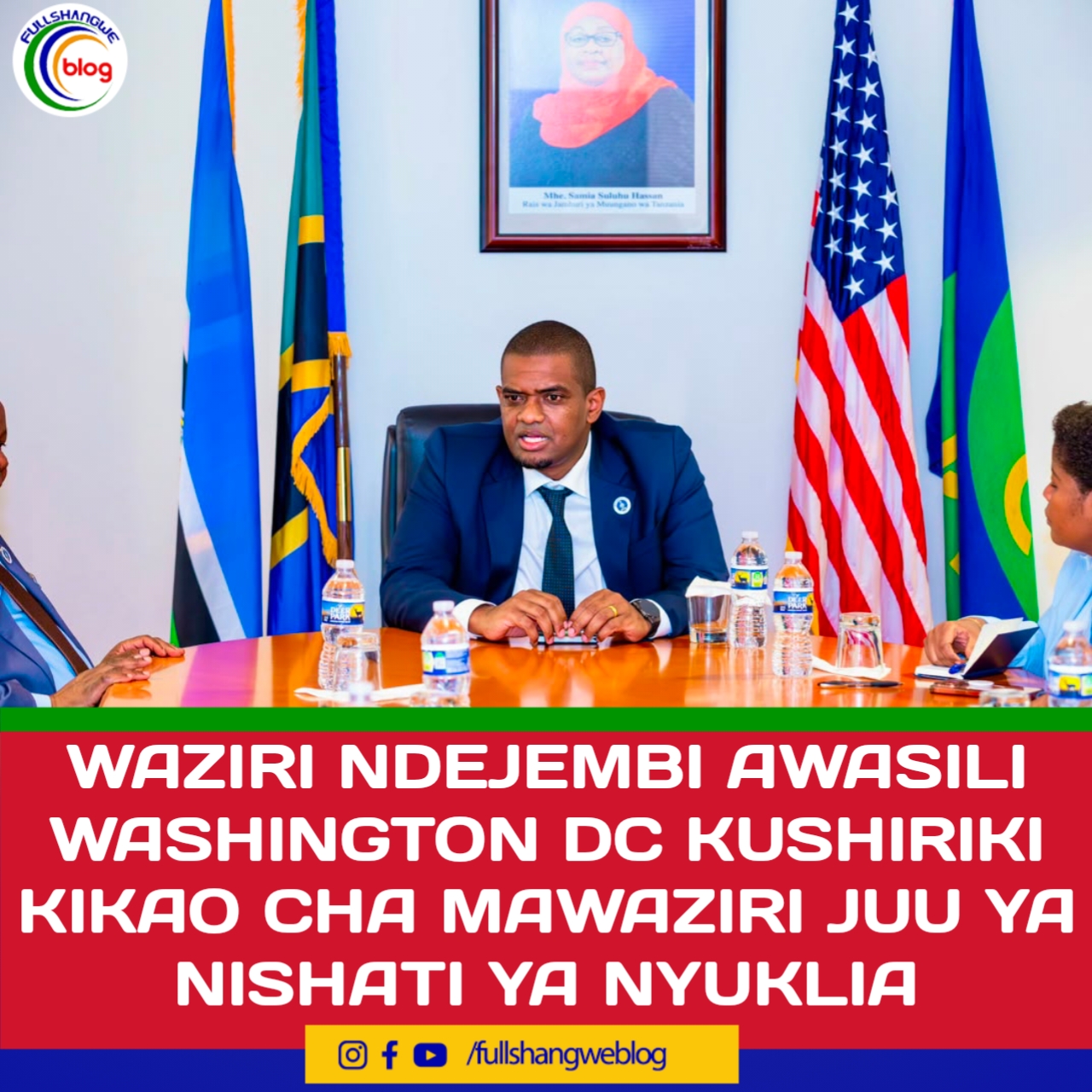 WAZIRI NDEJEMBI AWASILI WASHINGTON DC KUSHIRIKI KIKAO CHA MAWAZIRI JUU YA NISHATI YA NYUKLIA