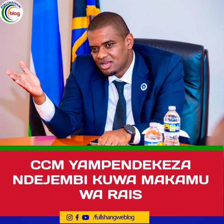 CCM YAMPENDEKEZA NDEJEMBI KUWA MAKAMU WA RAIS