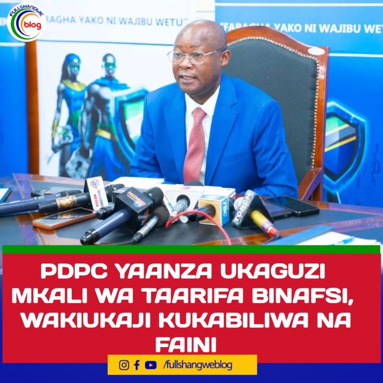 PDPC YAANZA UKAGUZI MKALI WA TAARIFA BINAFSI, WAKIUKAJI KUKABILIWA NA FAINI