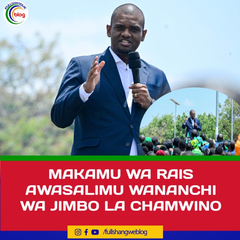 MAKAMU WA RAIS AWASALIMU WANANCHI WA JIMBO LA CHAMWINO