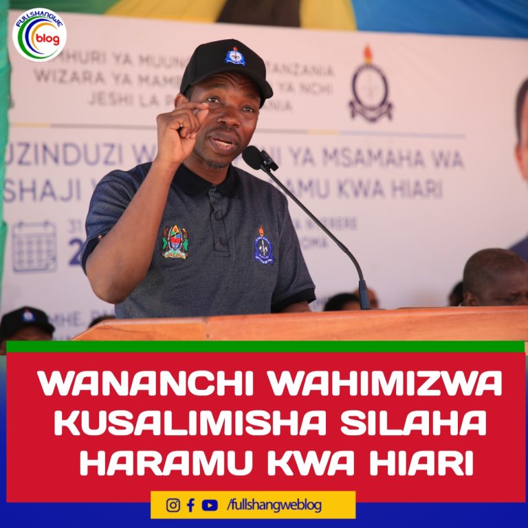WANANCHI WAHIMIZWA KUSALIMISHA SILAHA HARAMU KWA HIARI