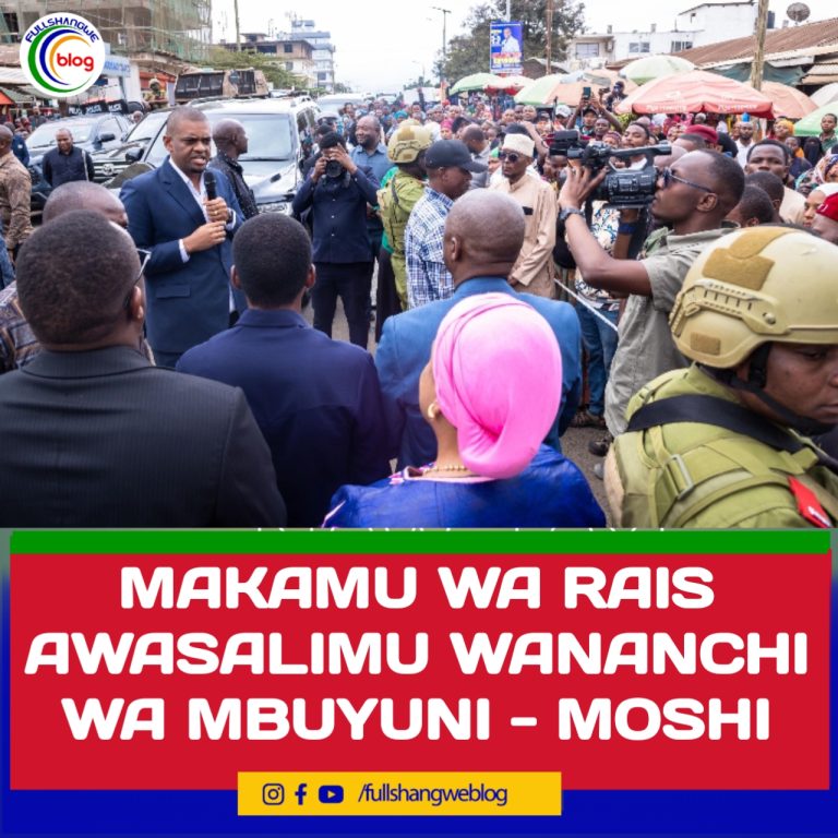 MAKAMU WA RAIS AWASALIMU WANANCHI WA MBUYUNI – MOSHI