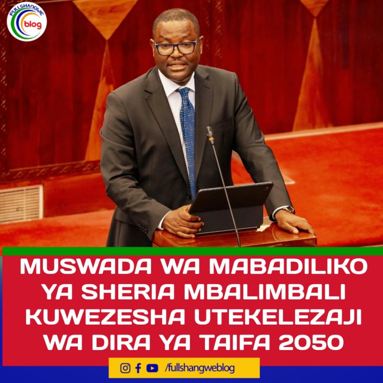 MUSWADA WA MABADILIKO YA SHERIA MBALIMBALI KUWEZESHA UTEKELEZAJI WA DIRA YA TAIFA 2050