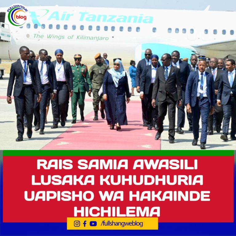 RAIS DKT. SAMIA AWASILI LUSAKA KUHUDHURIA UAPISHO WA HAKAINDE HICHILEMA