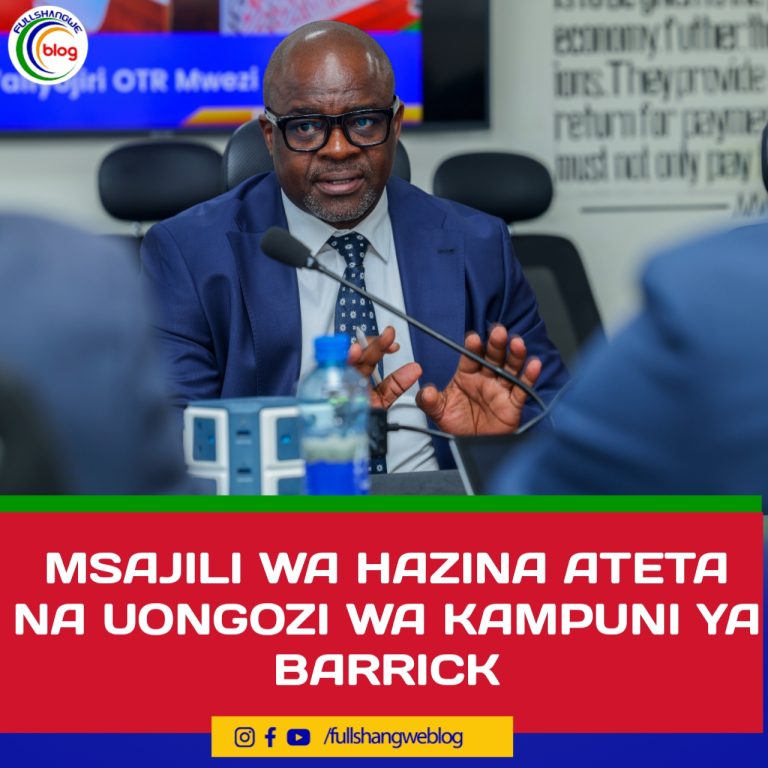 MSAJILI WA HAZINA ATETA NA UONGOZI WA KAMPUNI YA BARRICK