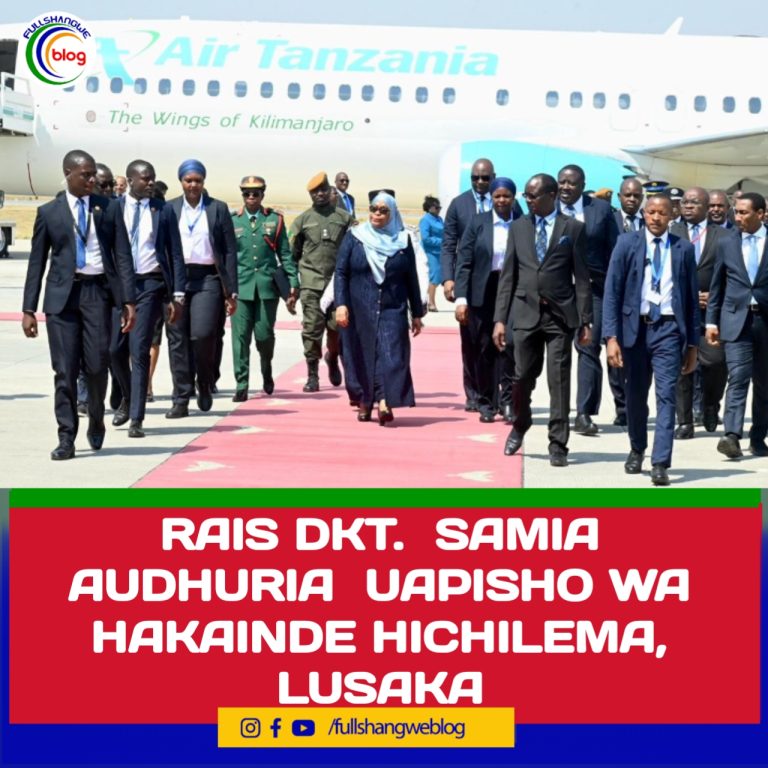 RAIS DKT.  SAMIA AUDHURIA  UAPISHO WA HAKAINDE HICHILEMA, LUSAKA