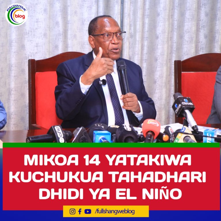 MIKOA 14 YATAKIWA KUCHUKUA TAHADHARI DHIDI YA EL NIÑO