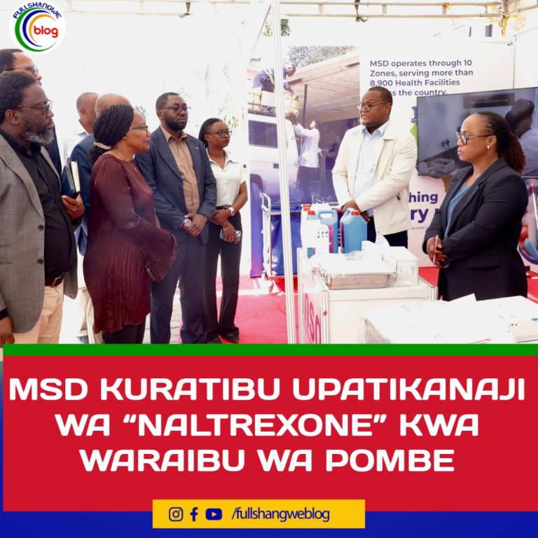 MSD KURATIBU UPATIKANAJI WA “NALTREXONE” KWA WARAIBU WA POMBE