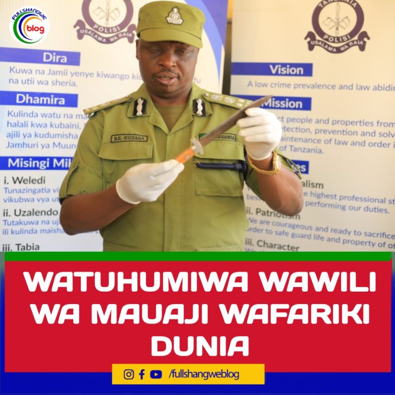 WATUHUMIWA WAWILI WA MAUAJI WAFARIKI DUNIA
