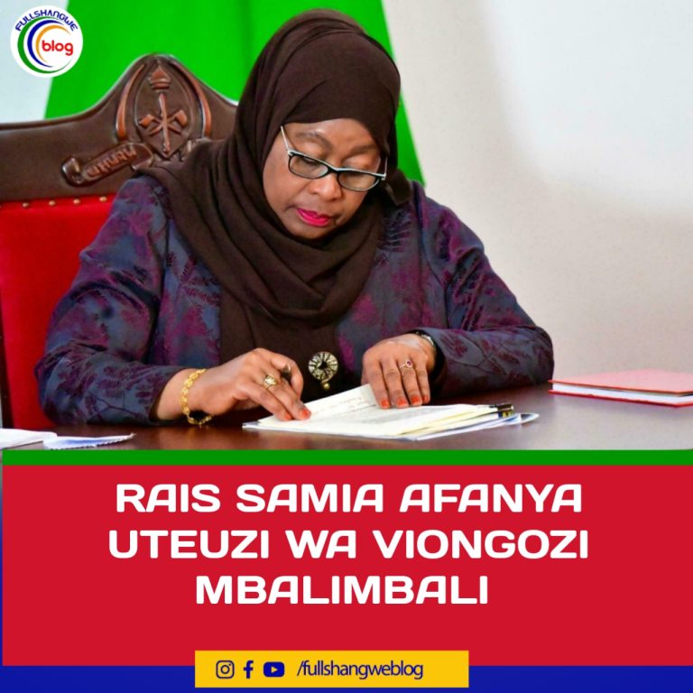 RAIS SAMIA AFANYA UTEUZI WA VIONGOZI MBALIMBALI