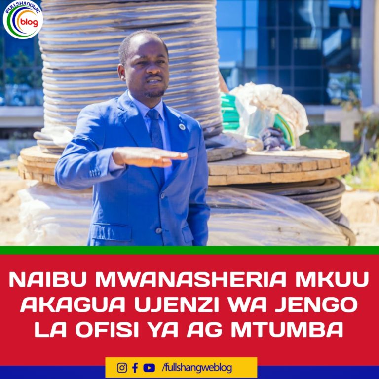 NAIBU MWANASHERIA MKUU AKAGUA UJENZI WA JENGO LA OFISI YA AG MTUMBA