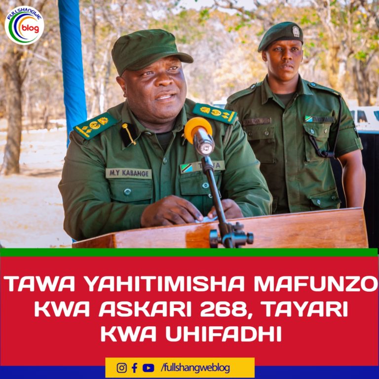 TAWA YAHITIMISHA MAFUNZO KWA ASKARI 268, TAYARI KWA UHIFADHI