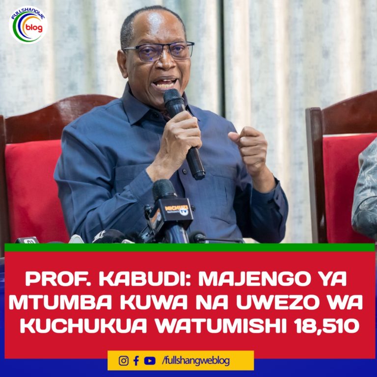 PROF. KABUDI: MAJENGO YA MTUMBA KUWA NA UWEZO WA KUCHUKUA WATUMISHI 18,510