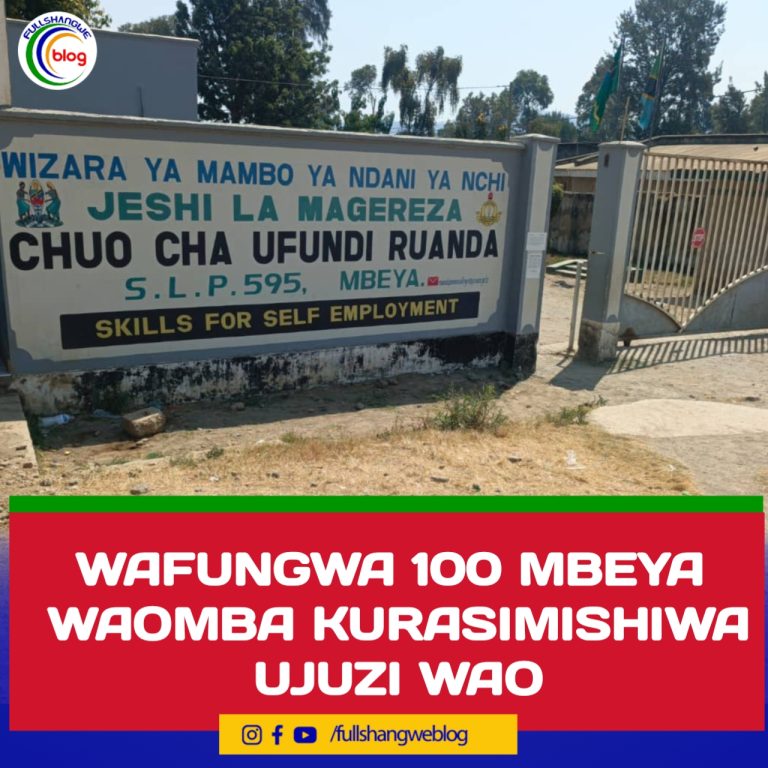 WAFUNGWA 100 MBEYA WAOMBA KURASIMISHIWA UJUZI WAO