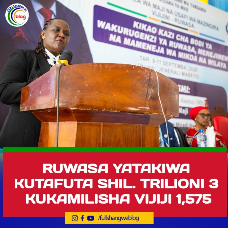 RUWASA YATAKIWA KUTAFUTA SHIL. TRILIONI 3 KUKAMILISHA VIJIJI 1,575