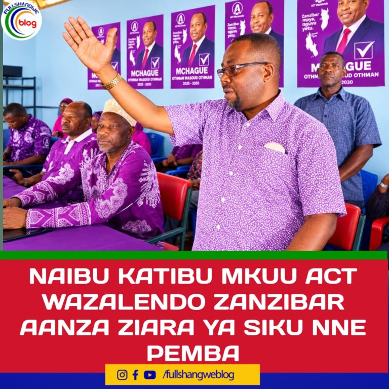 NAIBU KATIBU MKUU ACT WAZALENDO ZANZIBAR AANZA ZIARA YA SIKU NNE PEMBA
