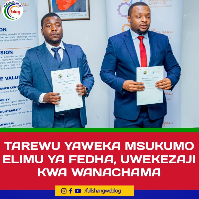 TAREWU YAWEKA MSUKUMO ELIMU YA FEDHA, UWEKEZAJI KWA WANACHAMA