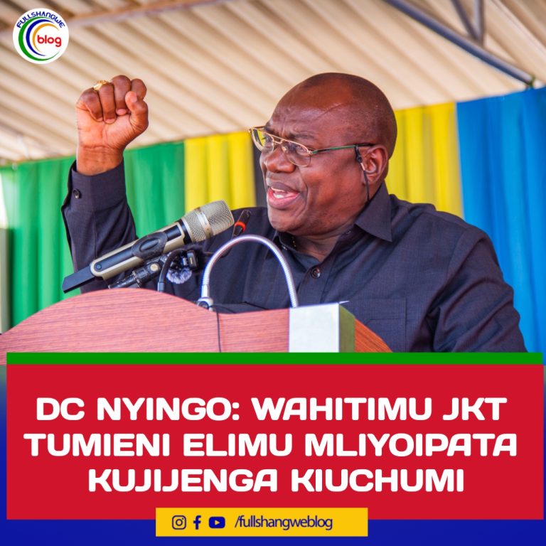 DC NYINGO: WAHITIMU JKT TUMIENI ELIMU MLIYOIPATA KUJIJENGA KIUCHUMI