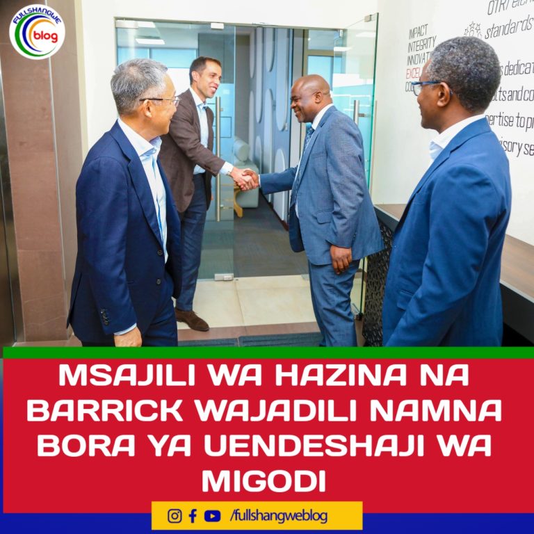 MSAJILI WA HAZINA NA BARRICK WAJADILI NAMNA BORA YA UENDESHAJI WA MIGODI