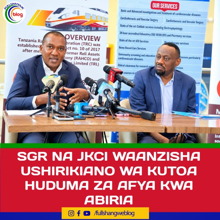 SGR NA JKCI WAANZISHA USHIRIKIANO WA KUTOA HUDUMA ZA AFYA KWA ABIRIA