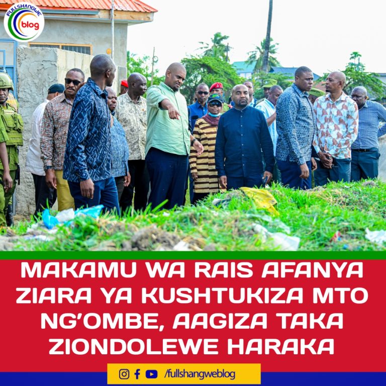 MAKAMU WA RAIS AFANYA ZIARA YA KUSHTUKIZA MTO NG’OMBE, AAGIZA TAKA ZIONDOLEWE HARAKA