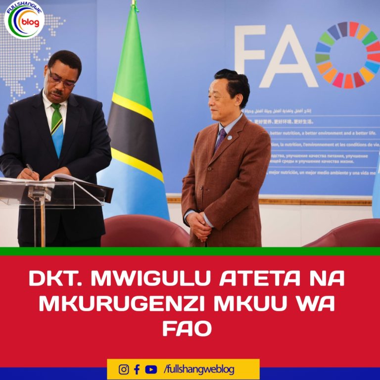 DKT. MWIGULU ATETA NA MKURUGENZI MKUU WA FAO
