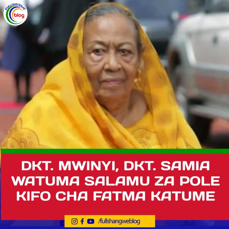 DK. MWINYI,  DKT. SAMIA WATUMA SALAMU ZA POLE KIFO CHA FATMA KARUME