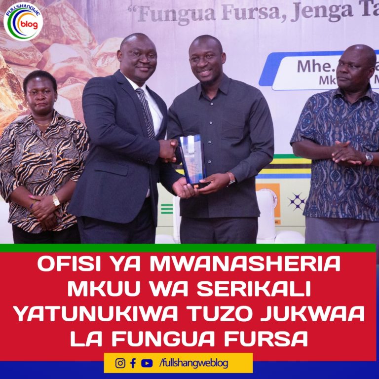 OFISI YA MWANASHERIA MKUU WA SERIKALI YATUNUKIWA TUZO JUKWAA LA FUNGUA FURSA