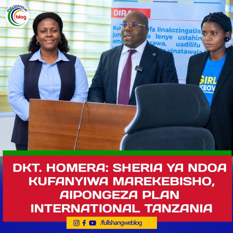 DKT. HOMERA: SHERIA YA NDOA KUFANYIWA MAREKEBISHO, AIPONGEZA PLAN INTERNATIONAL TANZANIA