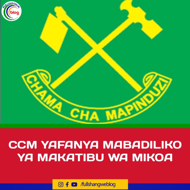 CCM YAFANYA MABADILIKO YA MAKATIBU WA MIKOA