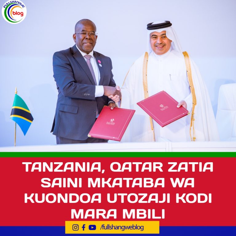 TANZANIA, QATAR ZATIA SAINI MKATABA WA KUONDOA UTOZAJI KODI MARA MBILI