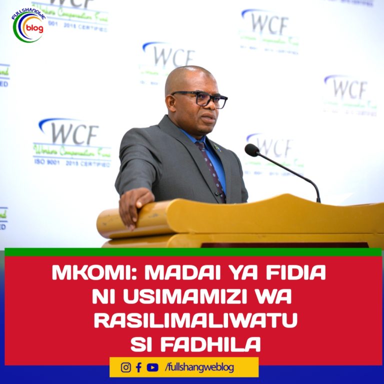 MKOMI: MADAI YA FIDIA NI USIMAMIZI WA RASILIMALIWATU SI FADHILA