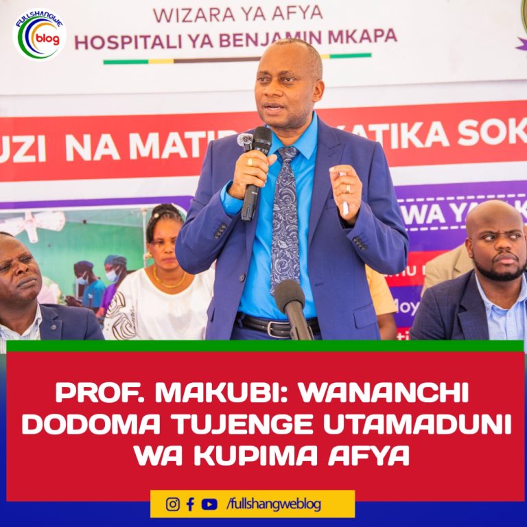PROF. MAKUBI: WANANCHI DODOMA TUJENGE UTAMADUNI WA KUPIMA AFYA