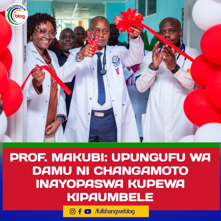 PROF. MAKUBI: UPUNGUFU WA DAMU NI CHANGAMOTO INAYOPASWA KUPEWA KIPAUMBELE