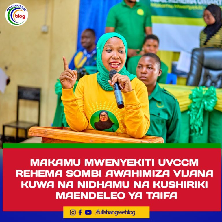 MAKAMU MWENYEKITI UVCCM REHEMA SOMBI AWAHIMIZA VIJANA KUWA NA NIDHAMU NA KUSHIRIKI MAENDELEO YA TAIFA