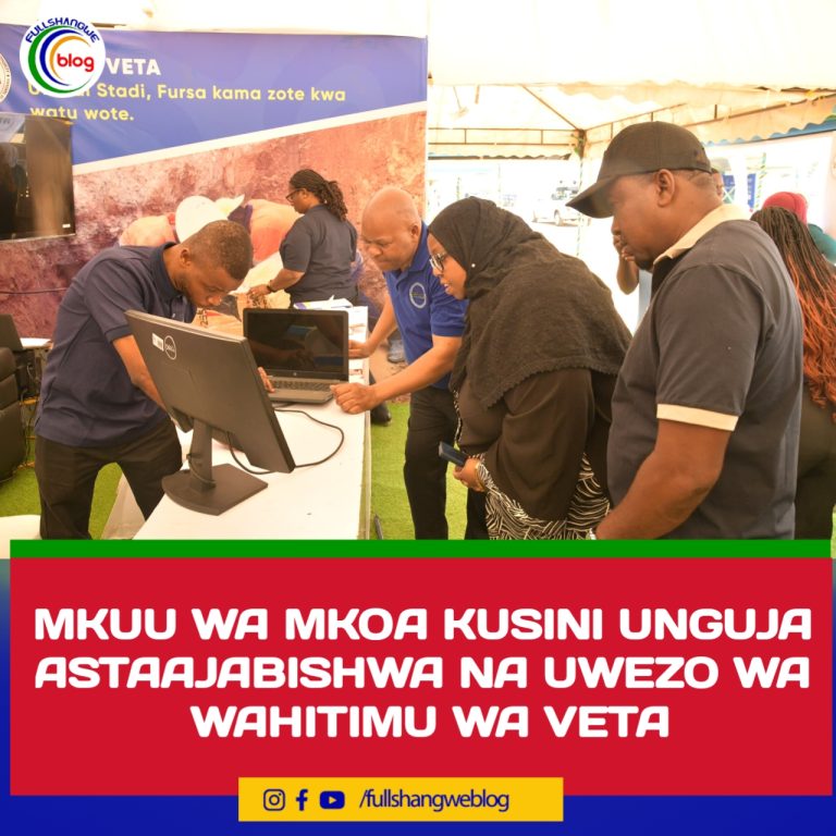 MKUU WA MKOA KUSINI UNGUJA ASTAAJABISHWA NA UWEZO WA WAHITIMU WA VETA