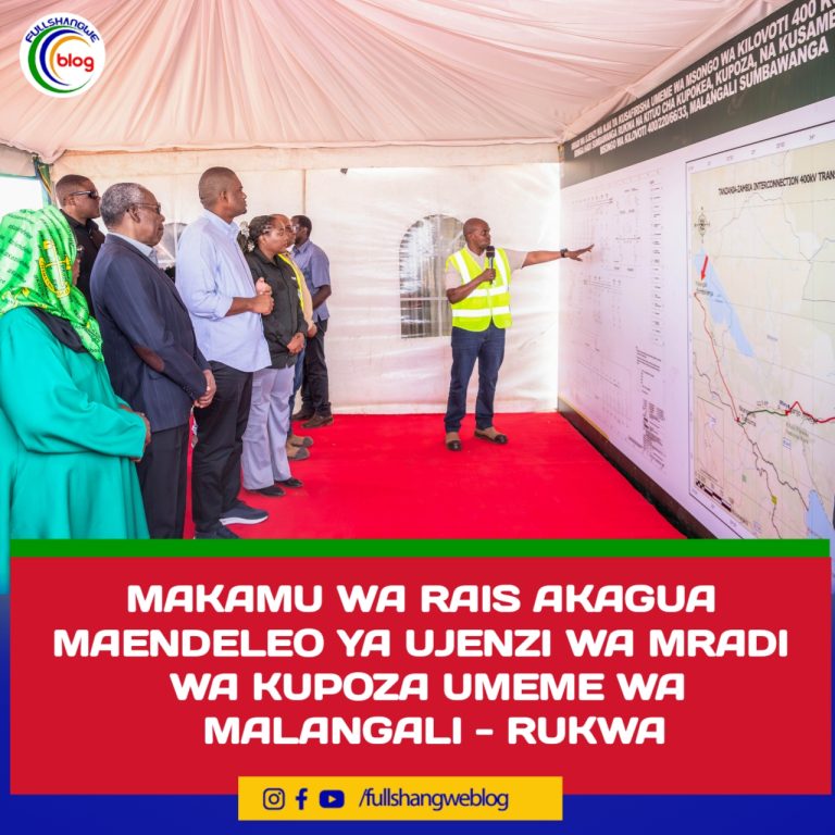 MAKAMU WA RAIS AKAGUA MAENDELEO YA UJENZI WA MRADI WA KUPOZA UMEME WA MALANGALI – RUKWA