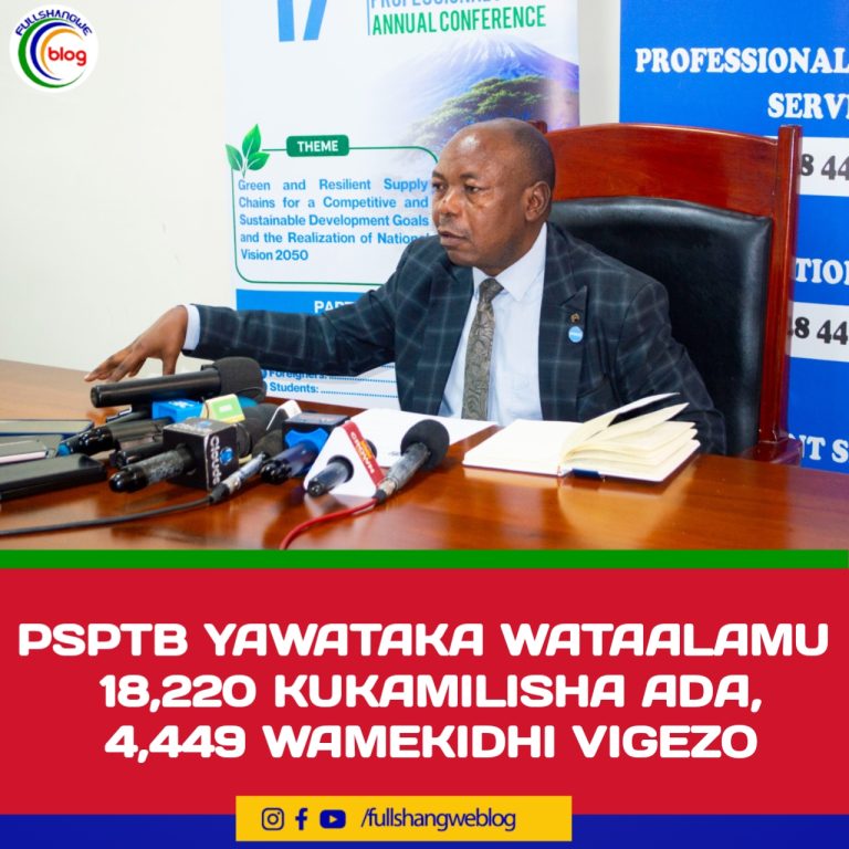 PSPTB YAWATAKA WATAALAMU 18,220 KUKAMILISHA ADA, 4,449 WAMEKIDHI VIGEZO