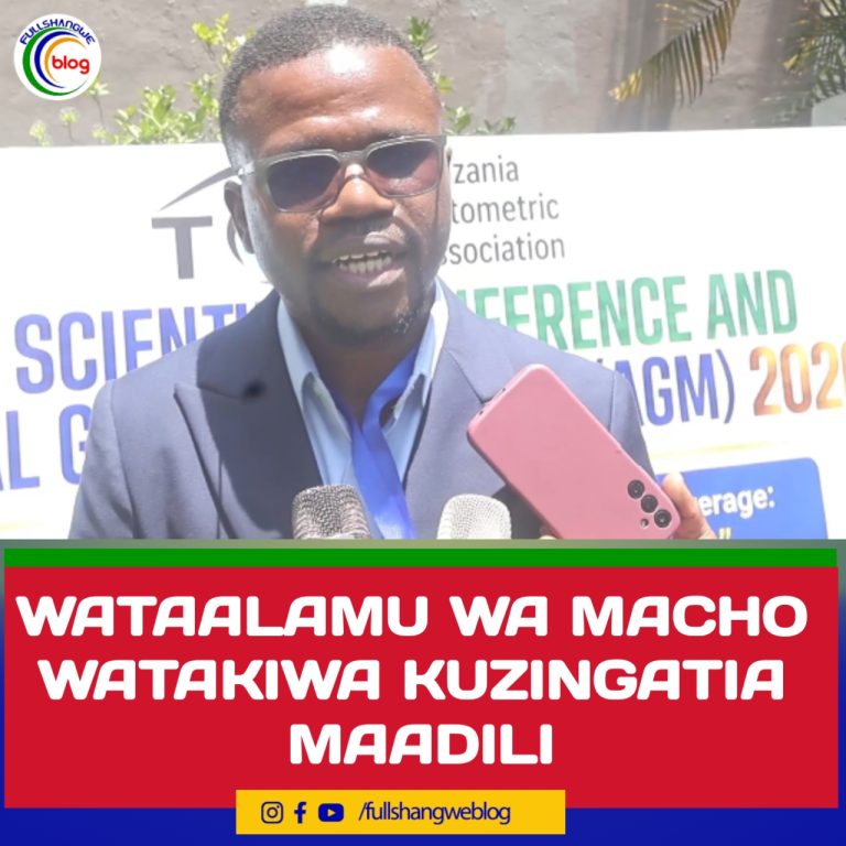 WATAALAMU WA MACHO WATAKIWA KUZINGATIA MAADILI