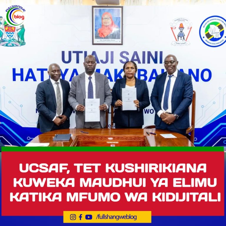 UCSAF, TET KUSHIRIKIANA KUWEKA MAUDHUI YA ELIMU KATIKA MFUMO WA KIDIJITALI