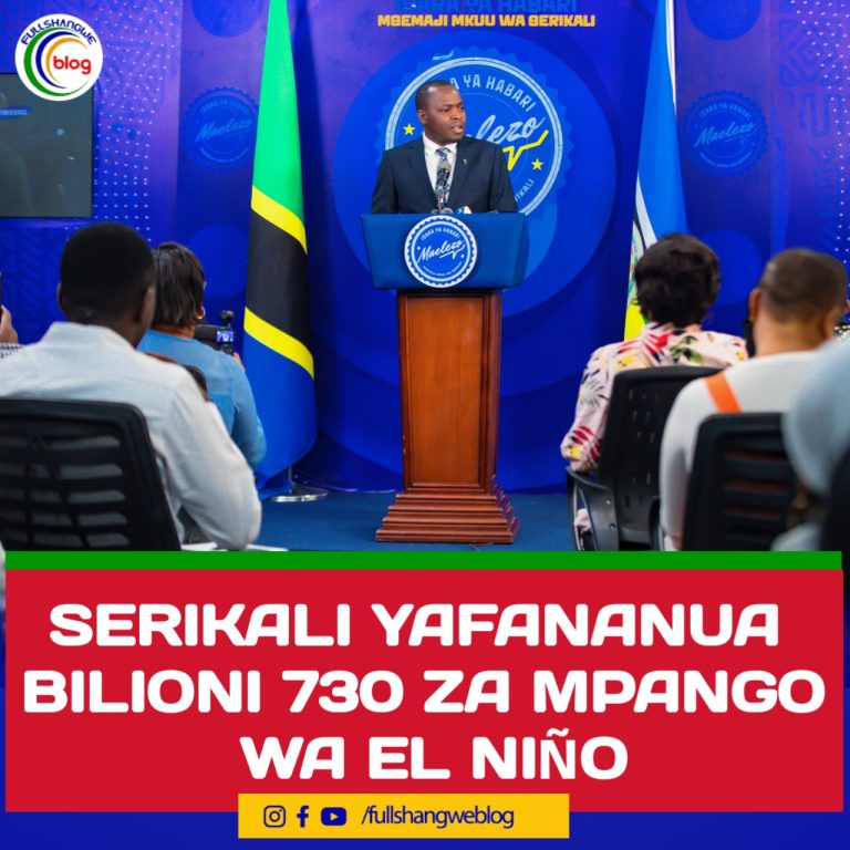 SERIKALI YAFANANUA BILIONI 730 ZA MPANGO WA EL NIÑO