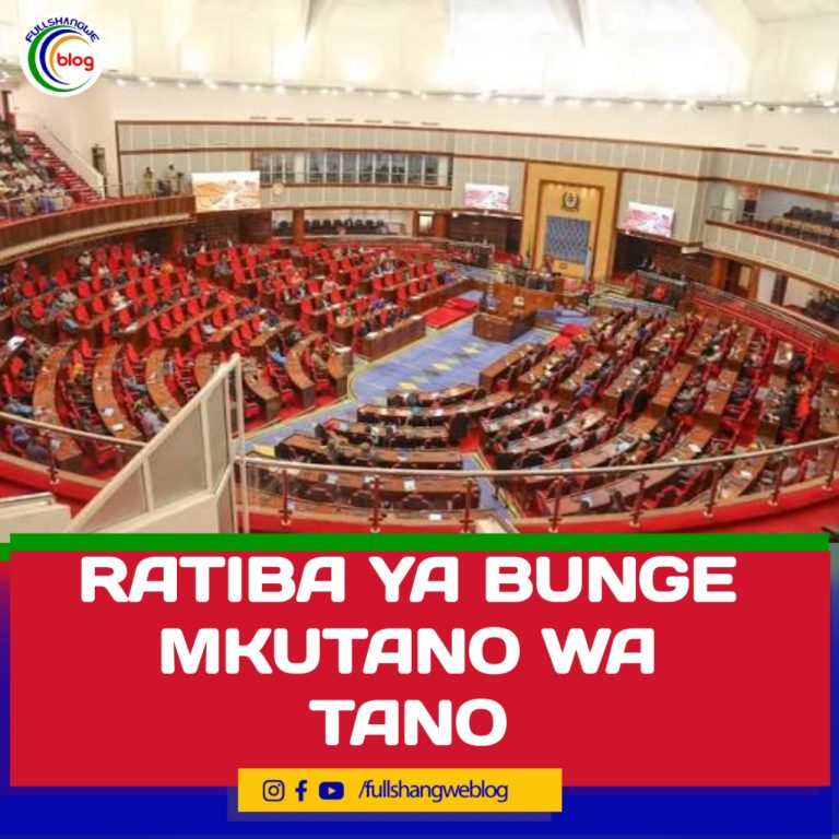 RATIBA YA BUNGE  MKUTANO WA TANO