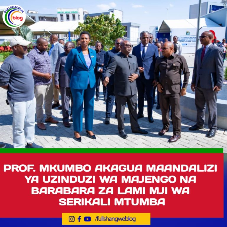 PROF. MKUMBO AKAGUA MAANDALIZI YA UZINDUZI WA MAJENGO NA BARABARA ZA LAMI MJI WA SERIKALI MTUMBA